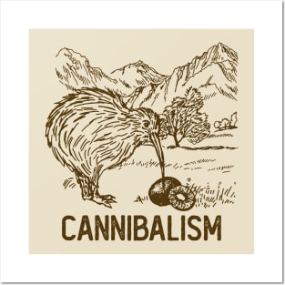 Kiwi Cannibalism Posters and Art